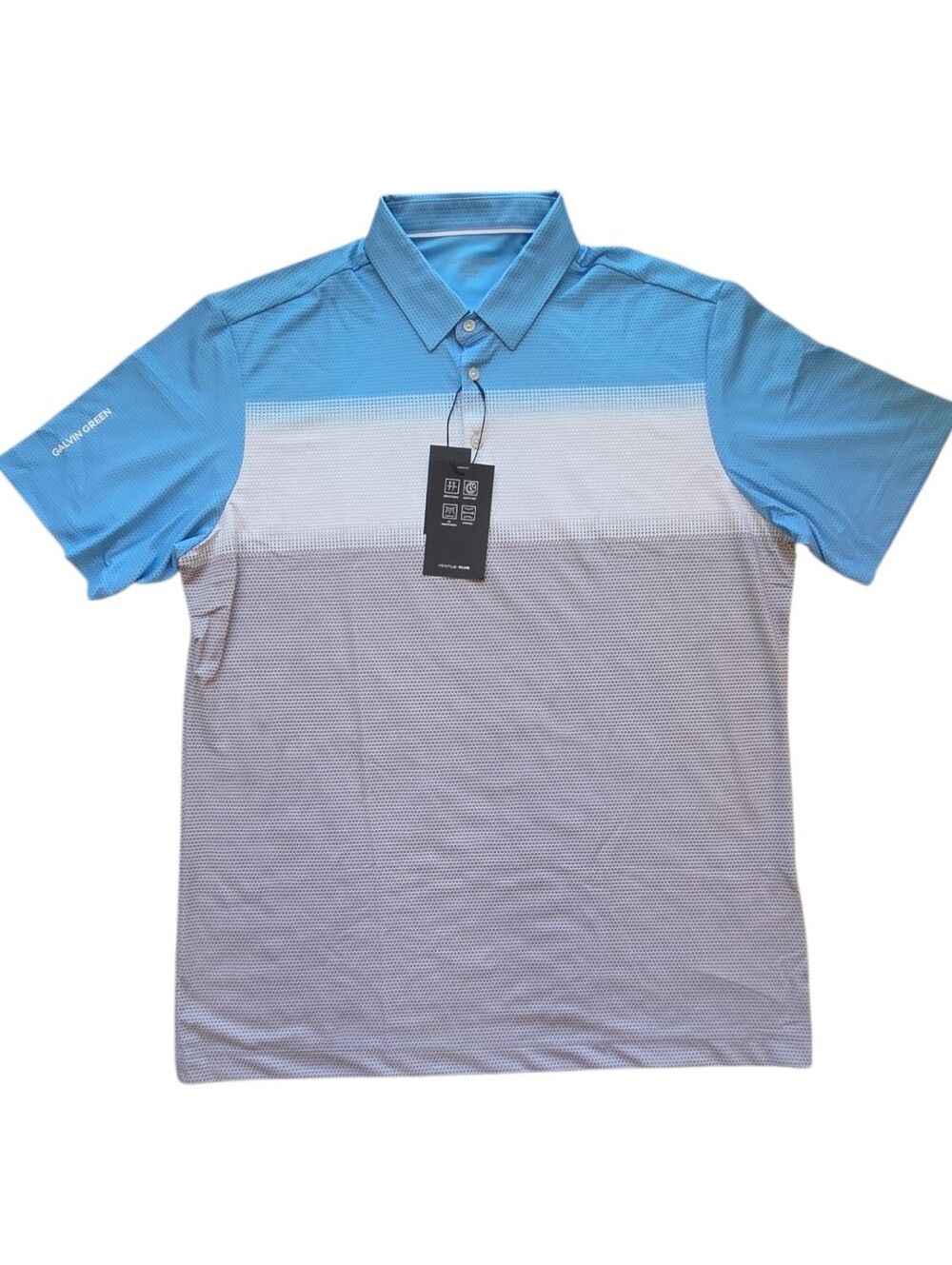 Galvin Green Golf Polo Mirca Gradient Stripe Breathable Ventil8 Plus sz XXL